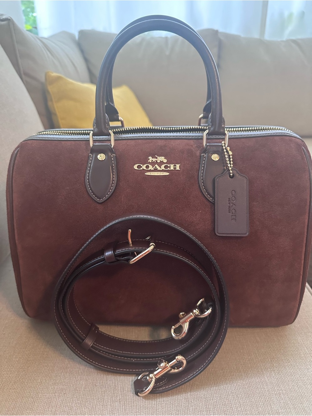 Coach Outlet Rowan Large Satchel Bag - Picture 8 of 10